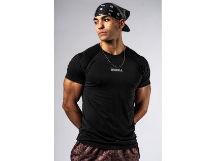 Seamless tričko s krátkym rukávom POWER 900 čierna NEBBIA