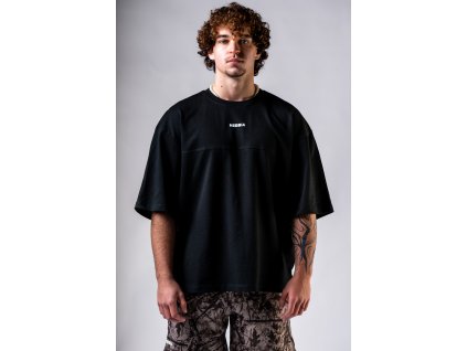 Oversized tričko POWER 898 black NEBBIA