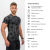 Kompresné Camouflage tričko Function 340 čierna NEBBIA