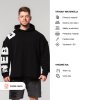 Oversized mikina s kapucňou NO BS 363 čierna NEBBIA
