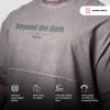 Washed-off oversized tričko NO SHORTCUTS 369