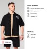 Oversized košeľa 90s THROWBACK 350 čierna NEBBIA