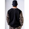 Relaxed fit mikina POWER 903 light brown camo NEBBIA