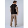 Relaxed fit mikina POWER 903 light brown ash NEBBIA