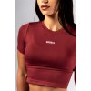 Seamless crop top s krátkym rukávom POWER 891 red NEBBIA