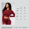 Seamless crop top s dlhým rukávom POWER 892 grey NEBBIA