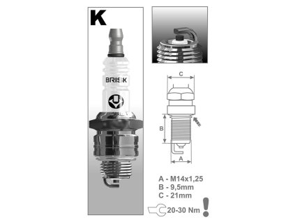 Sviečka Brisk K19