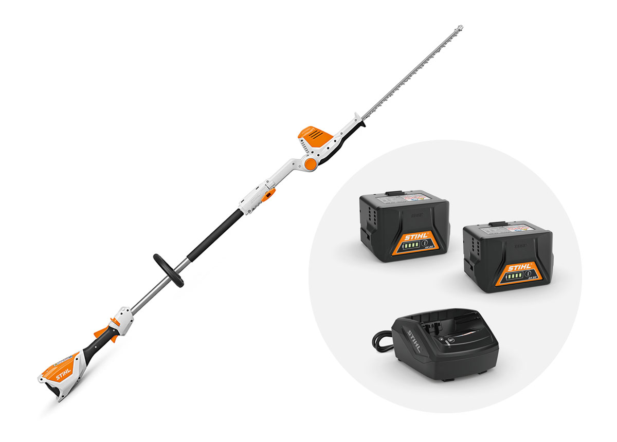 Akumulátorové nožnice na vysoký živý plot STIHL HLA 56, set s 2x AK 10 HA01 SET 0000