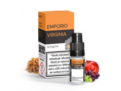 E-LIQUID EMPORIO NIC SALT-VIRGINIA (Jemná chuť tabáku s ovocnými tóny) 10 ml