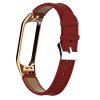 Deveroux kozeny reminek lichee pro MiBand 3 4 red 04