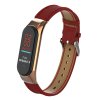 Deveroux kozeny reminek lichee pro MiBand 3 4 red 01