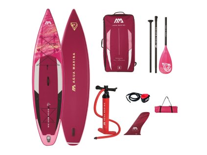 PADDLEBOARD AQUA MARINA CORAL TOURING 11,6-31 + kurz zdarma