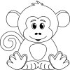 Monkey Outline