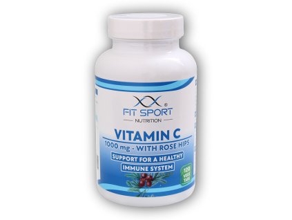 FitSport Nutrition Vitamin C 1000mg with Rose Hips 120 vege tablet