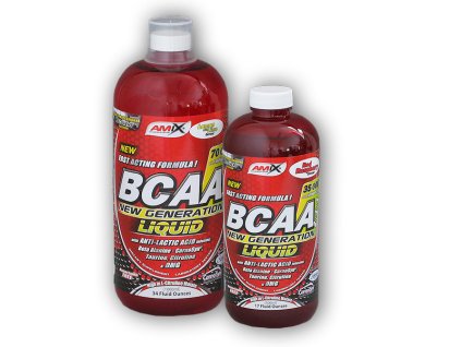 Amix BCAA New Generation Liquid 1l + 500ml (Varianta red raspberry)