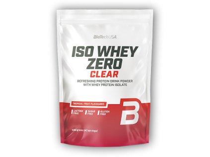 BioTech USA Iso Whey Zero Clear 1000g (Varianta broskovový ledový čaj)