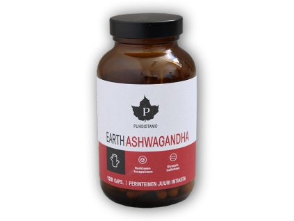 Puhdistamo Earth Ashwagandha BIO 120 kapslí