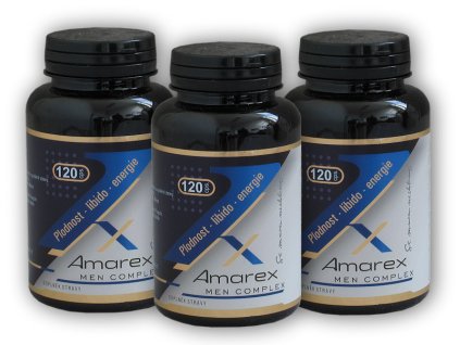 Amarex 3x Amarex men complex 120 kapslí + šťavnatá tyčinka ZDARMA