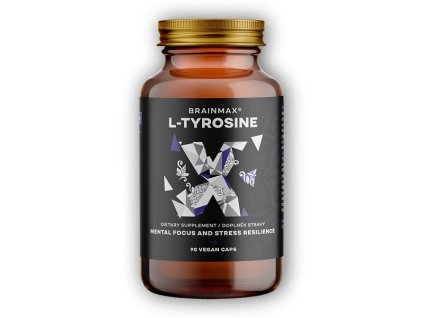 BrainMax L-Tyrosine 750mg 90 rostlinných kapslí