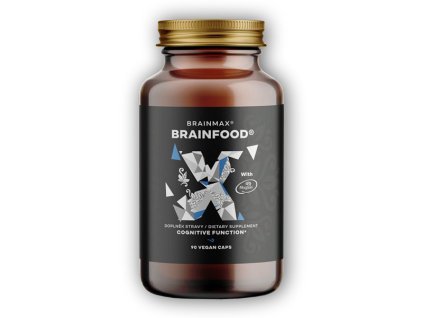 BrainMax BRAINFOOD 90 rostlinných kapslí + šťavnatá tyčinka ZDARMA