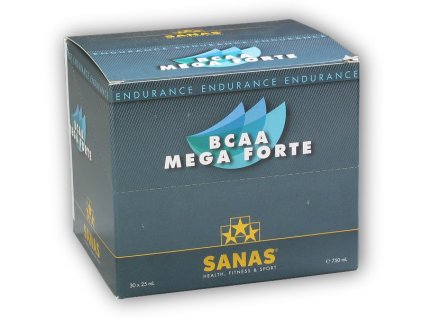 Sanas BCAA mega forte 30 ampulí á 22ml + šťavnatá tyčinka ZDARMA