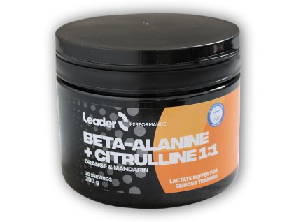 Leader Beta Alanine + Citruline 1:1 200g (Varianta pomeranč-mandarinka)