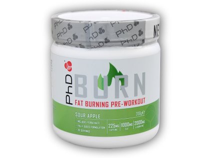 PhD Nutrition Burn Pre-Workout 200g (Varianta sherbert lemon)