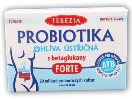 Terezia Probiotika hlíva ústřičná s betaglukany forte 10 kapslí