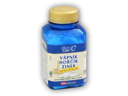VitaHarmony Vápník Hořčík Zinek Forte + Vit D3 + K2 130 tablet
