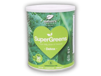 Nature´s Finest Bio Supergreens detox 150g