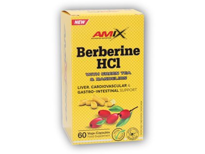 Amix Pro Series Berberine HCl + GreenTea & Dandelion 60 cps
