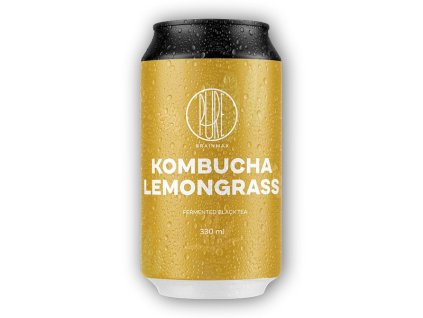 BrainMax Pure Kombucha Lemongrass citronová tráva 200ml