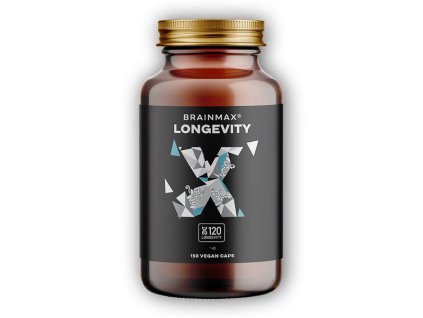 BrainMax Longevity 150 rostlinných kapslí + šťavnatá tyčinka ZDARMA