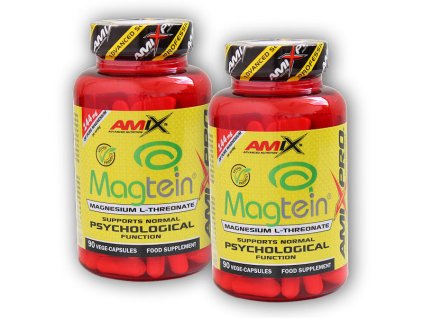 Amix Pro Series 2x Magtein Magnesium Threonate 90 Vcaps + šťavnatá tyčinka ZDARMA