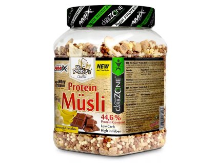 Amix Mr.Popper´s High Protein Musli 500g (Varianta strawberry-vanilla)