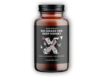 BrainMax Grass-Fed Beef kidney, hovězí ledviny BIO 240 kapslí