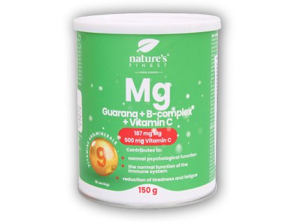Nature´s Finest Guarana + Magnesium + B-Complex + VitaminC 150g