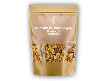 BrainMax Pure Peanut Butter Vegan Granola, granola s arašídovým máslem 400g