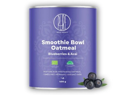 BrainMax Pure Ovesná kaše, acai a borůvky BIO 400g