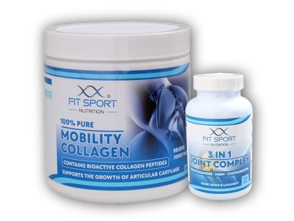 FitSport Nutrition 100% Pure Mobility Collagen 300g SOLUGEL + 3 in 1 Joint Complex 120 tablet