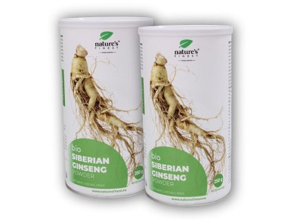 Nature´s Finest 2x Siberian Ginseng BIO 250g Sibiřský ženšen