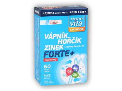 Maxivita Maxi Vita Vápník Hořčík Zinek Forte 60 tablet
