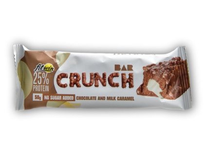 FitWin Crunch protein bar 50g 25% bílkovin (Varianta lychee and strawberry)