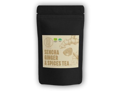 BrainMax Pure Sencha Ginger & Spices, Sencha se zázvorem a kořením BIO 50g