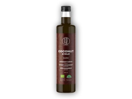 BrainMax Pure Coconut Syrup - Dark, Kokosový sirup - tmavý, BIO 500ml