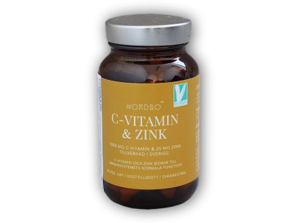 Nordbo Vitamin C & Zinek 50 kapslí