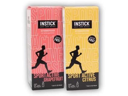 Instick Instick Sport Active instant electrolyte nápoj bez cukru 12 x 5g (Varianta grapefruit)