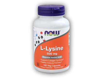 NOW Foods L-Lysine 500mg 100 kapslí