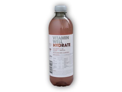 Vitamin Well Vitamin Well HYDRATE 500ml (Varianta rebarbora-jahoda)