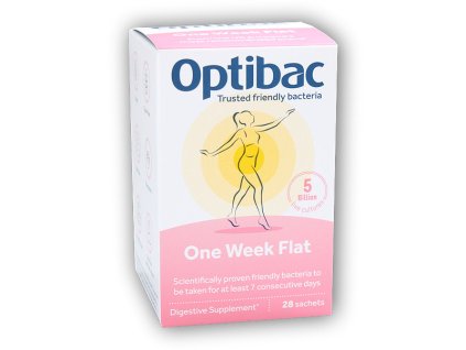 Optibac One Week Flat (Probiotika při nadýmání a PMS) 28 x 1,5g sáček
